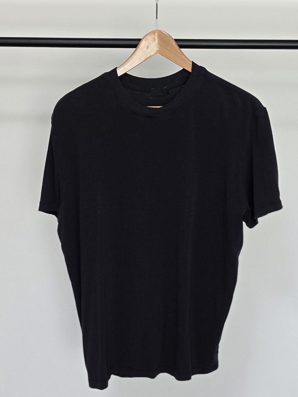 SKIMS Black Short Sleeve Crewneck Tee